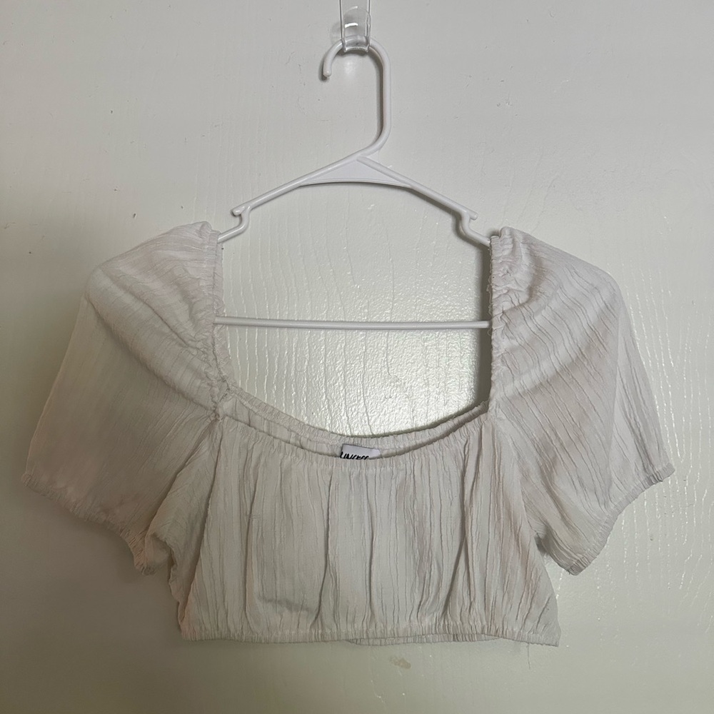 Princess Polly White Crop Top